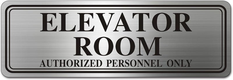 LEMBANG Metal Stainless Steel Authorized Personnel Only Sign，9x3in (Elevator Room) - Image 1